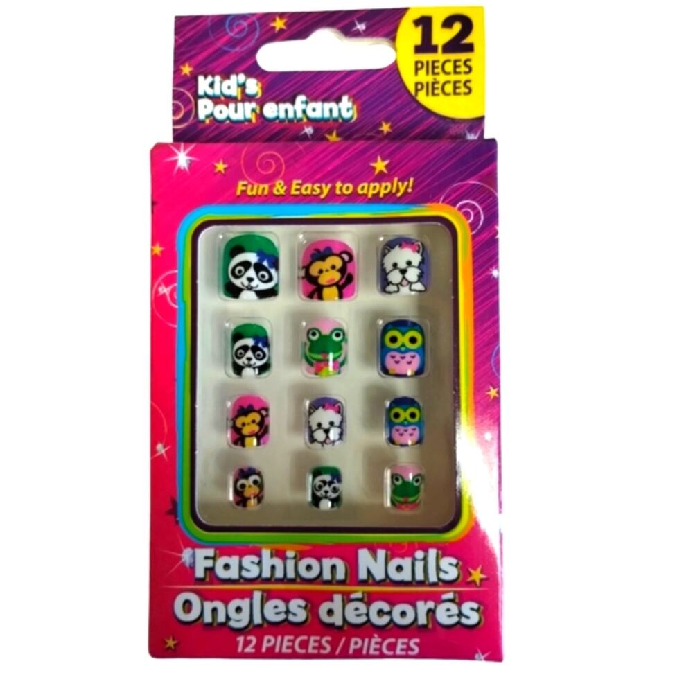 Kid's Fashion Press on Nails and Cosmetic Bag - Picture 4 of 5